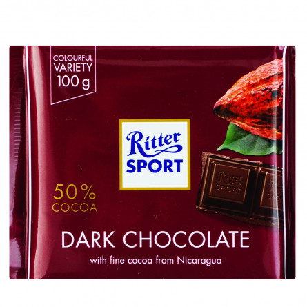 Шоколад Ritter Sport темный 50% 100г slide 1
