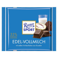 Шоколад Ritter Sport Edel-Vollmilch молочний 35% 100г mini slide 1