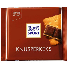 Шоколад Ritter Sport начинка из сливочного печенья 100г mini slide 1