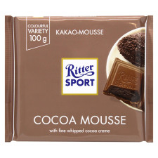 Шоколад молочний Ritter Sport з начинкою какао-мусс 100г mini slide 1
