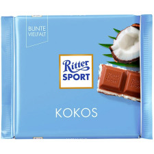 Шоколад Ritter Sport молочний з кокосово-молочним кремом 100г mini slide 1