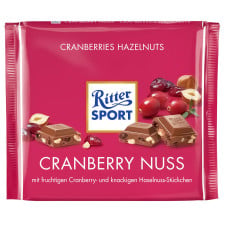 Шоколад Ritter Sport молочний з журавлиною та фундуком 250г mini slide 1