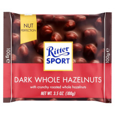 Шоколад темний Ritter Sport з цільними лісовими горіхами 100г mini slide 1