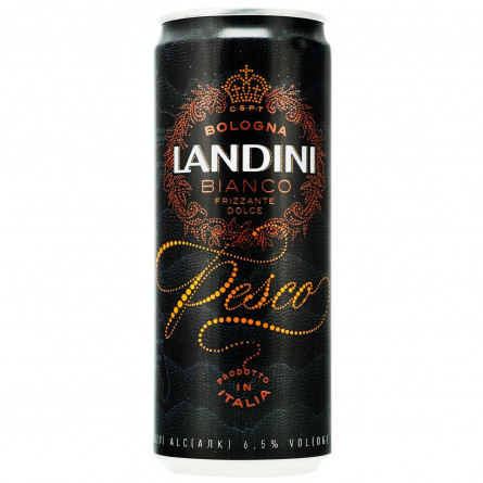 Напиток Landini Bianco персик на основе вина 6,5% 0,33л slide 1