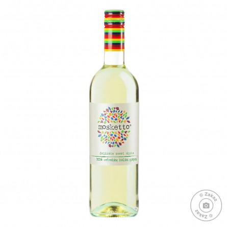 Вино Mosketto Bianco біле напівсолодке 5.5% 0.75л