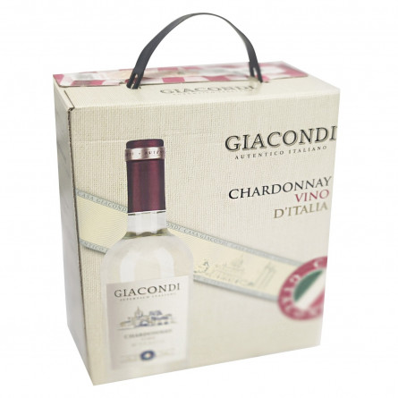 Вино Giacondi Chardonnay біле сухе 11.5% 3л
