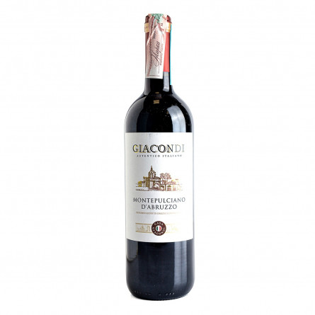 Вино Giacondi Montepulciano d'Abruzzo DOC червоне напівсухе 13% 0,75л