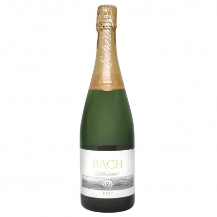 Вино ігристе Bach Extrisimo Brut Nature біле сухе 11,5% 0,75л