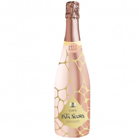 Вино игристое Pata Negra Cava Brut Rose розовое сухое 11,5% 0,75л