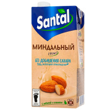 Напій мигдальний Santal ультрапастеризований без цукру 2,2% 1л mini slide 1