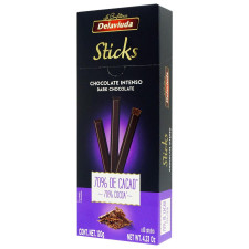 Цукерки Delaviuda Sticks чорний шоколад 120г mini slide 1