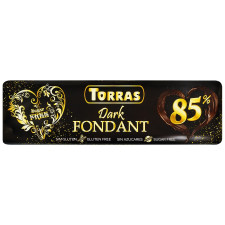 Шоколад Torras чорний 85% какао без цукру та глютену 300г mini slide 1