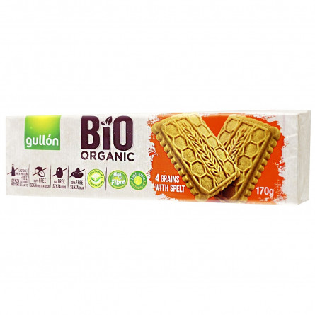 Печенье Gullon Bio Organic 4 злака со спельтой 170г slide 1