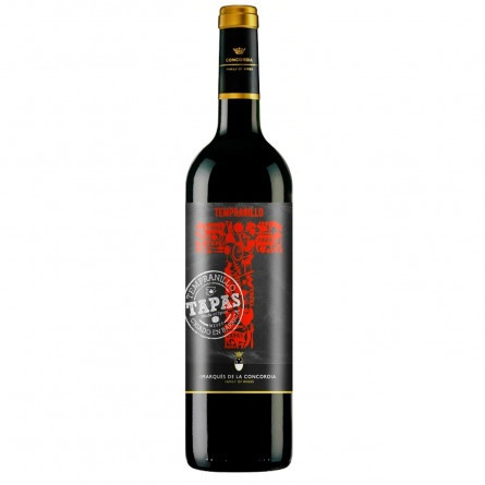 Вино Marques de la Concordia Tapas Tempranillo червоне сухе 13% 0,75л slide 1