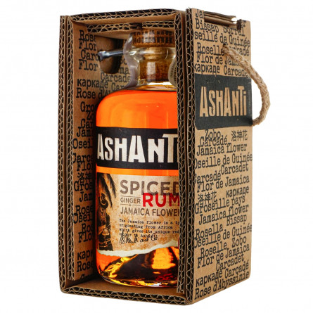Напиток на основе рома Ashanti Spiced Rum 38% 0,5л
