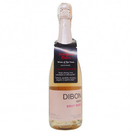 Вино ігристе Dibon Brut Rose рожеве сухе 11,5% 0,75л