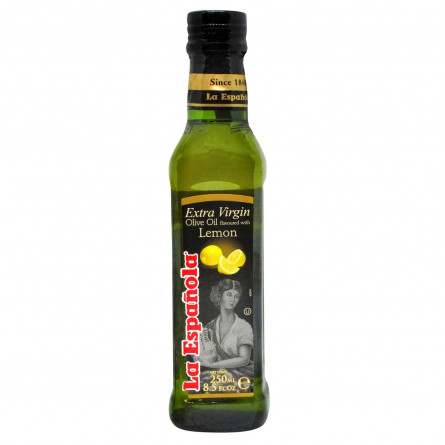 Оливковое масло La Espanola нерафинированное с лимоном 250мл slide 1