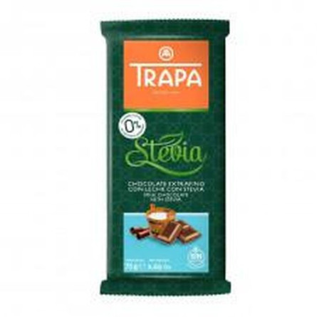 Шоколад молочный Trapa Stevia без сахара 75г