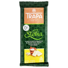 Шоколад белый Trapa Stevia без сахара 75г mini slide 1