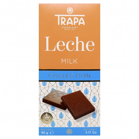 Шоколад	Trapa Collection молочний 90г