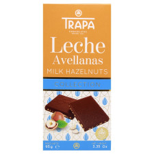 Шоколад молочний Trapa Collection з лісним горіхом 95г mini slide 1