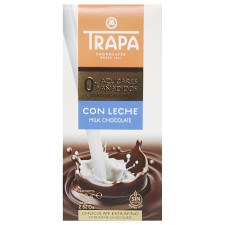 Шоколад Trapa молочний без цукру 80г mini slide 1