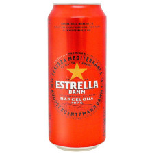 Пиво Estrella Damm Barcelona светлое 4,6% 0,5л mini slide 1