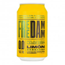Пиво Estrella Free Damm Lemon безалкогольне з/б 0% 0,33л mini slide 1