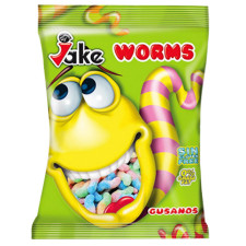 Жевательные конфеты Jake Червячки 100г mini slide 1
