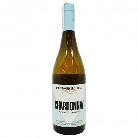 Вино Faustino Rivero Ulecia Chardonnay біле сухе 12,5% 0,75л