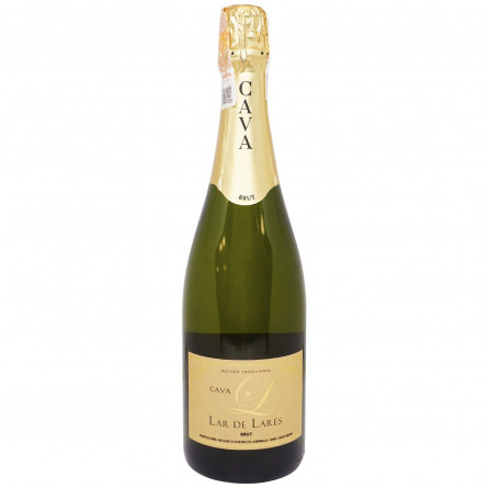 Вино ігристе Lar de Lares Cava Brut біле сухе 11,5% 0,75л