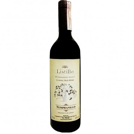 Вино Listillo Tempranillo червоне сухе 11%  0,75л slide 1