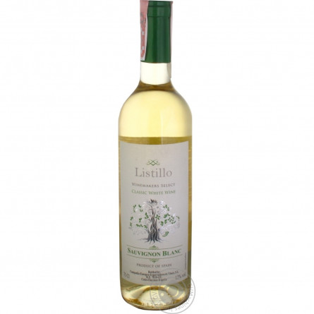 Вино Listillo Sauvignon Blanc біле сухе 12% 0,75л