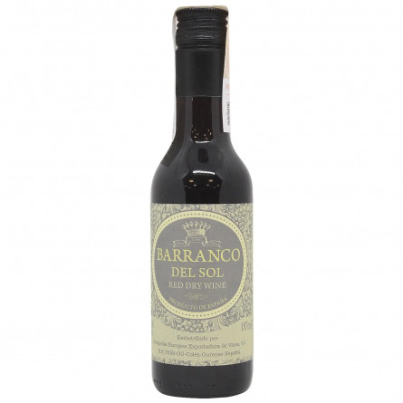 Вино Barranco del Sol красное сухое 11% 0,187л slide 1