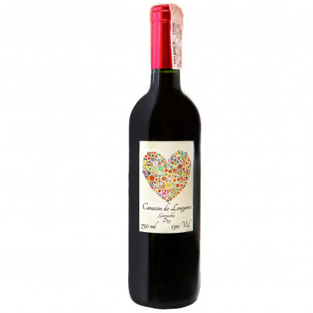 Вино Corazon de Longares Garnacha Dry червоне сухе 13% 0,75л slide 1