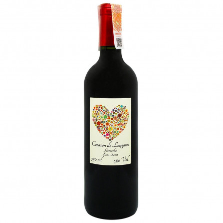 Вино Corazon de Longares Garnacha красное полусладкое 13% 0,75л slide 1