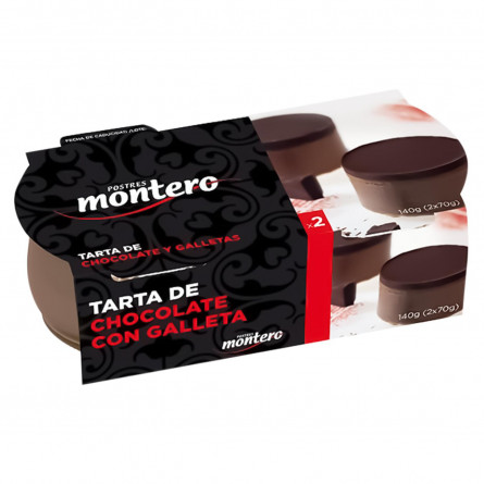 Десерт Montero шоколадный с печеньем 2x70г slide 1
