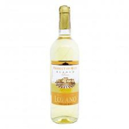Вино Lozano белое сухое 11% 0,75л
