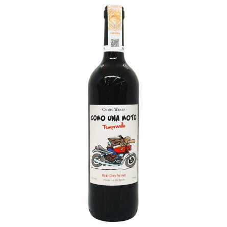 Вино Como Una Moto Tempranillo Red Dry красное сухое 12% 0,75л