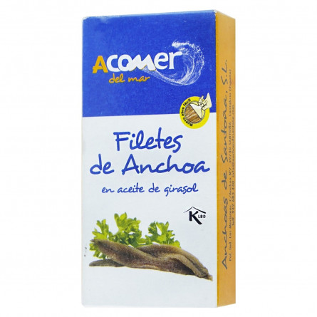 Анчоуси Acomer del Mar в соняшниковій олії 45г slide 1