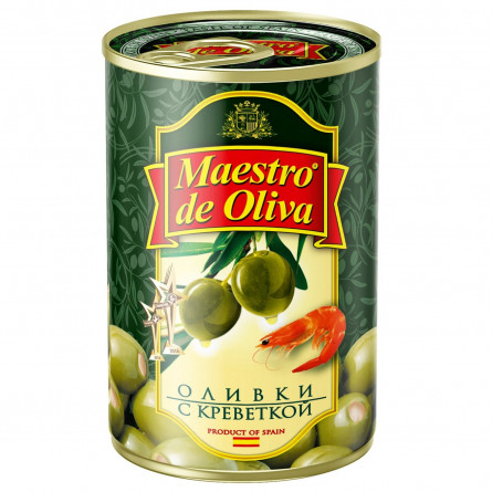 Оливки зеленые Maestro de Oliva с креветкой 300мл