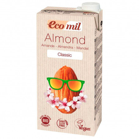 Рослинне молоко Ecomil з мигдалю класичне органічне 1л