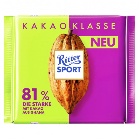 Шоколад Ritter Sport темний 81% 100г