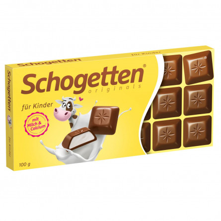 Шоколад Schogetten For Kids молочний 185г slide 1