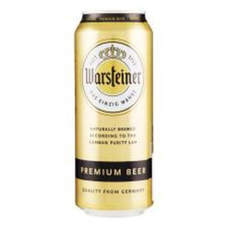 Пиво Warshteiner Premium світле з/б 4.8% 0,5л