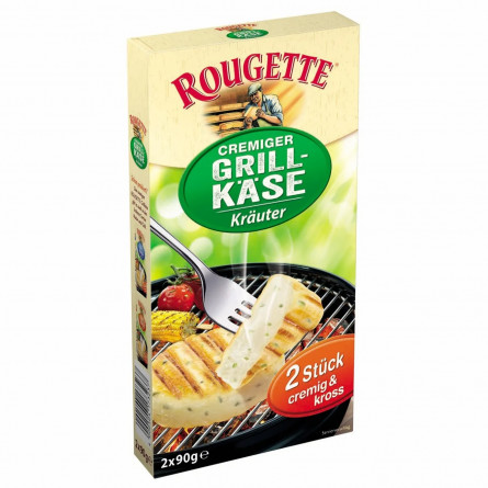 Сыр Rougette Cremiger Грилькейс с травами 55% 2*90г slide 1