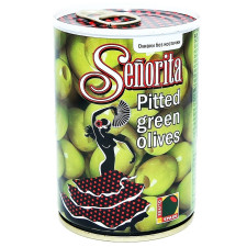 Оливки Senorita зеленые без косточки 280г mini slide 1