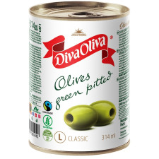 Оливки Diva Oliva зелені без кісточки 0,314л mini slide 1