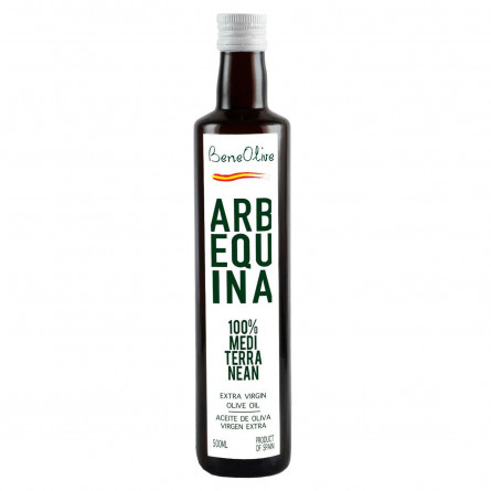 Олія оливкова Beneolive Arbequina 100% Середземноморська нерафінована 0,5л