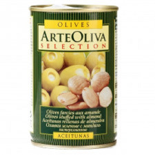 Оливки зелені Arte Oliva з мигдалем 300г mini slide 1